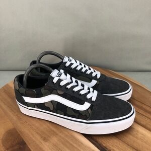 Vans Ward Low Top Sneakers Camouflage Canvas Skate Shoes Mens Size 8